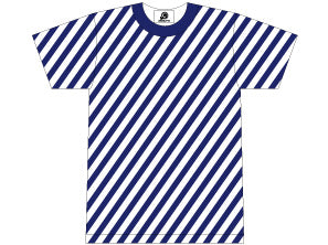 椎名林檎　「ご当地合法Tシャツ」 藍色Sサイズ はすかいTシャツ 林檎 ネイビー – SR猫柳本線 猫キヲスク