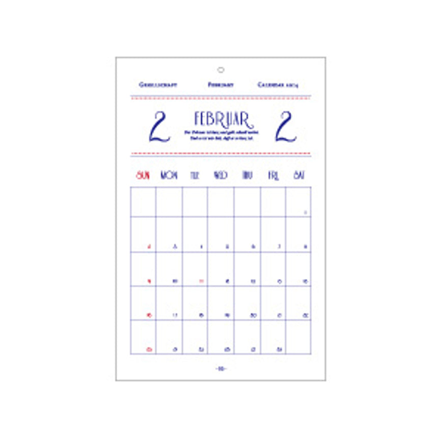 2014 Gesellschaft Calendar