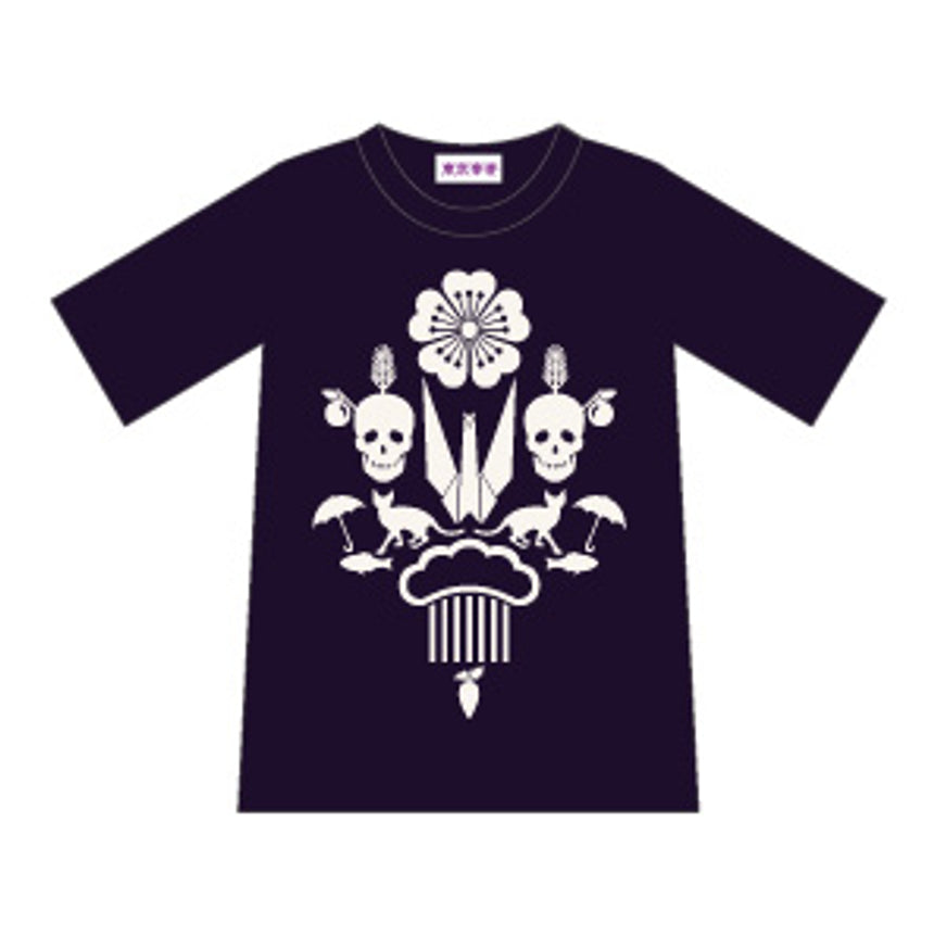 予感Tシャツ 黒紫色