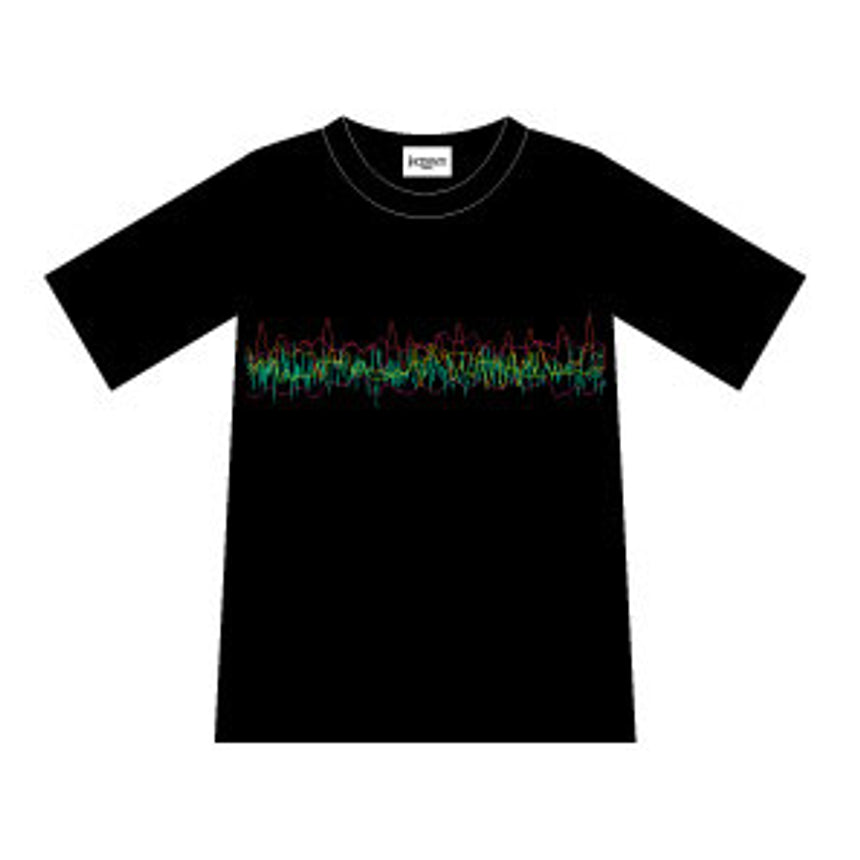 T-SHIRT, WAVY NEW, BLACK