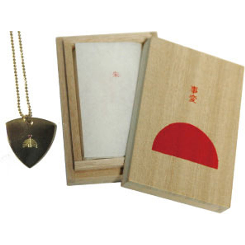 Pick-shaped necklace "Vermilion"