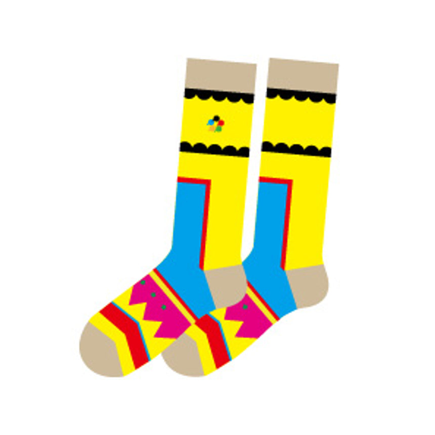 "Geometric Five" socks