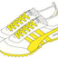 Sneakers "Yuyaku March" Class C (white x yellow)