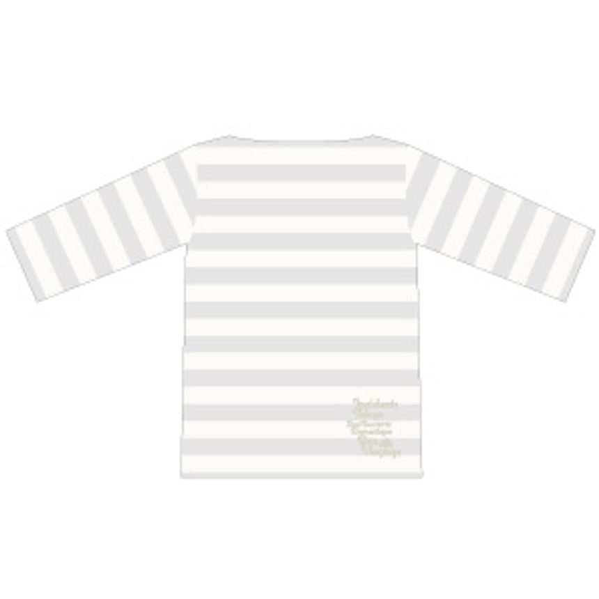 T-shirt, stylish sailor, gray x off-white